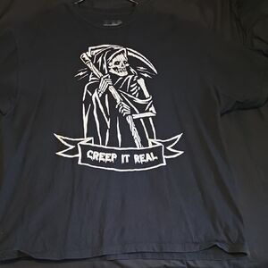Creep It Real Black Graphic Tee